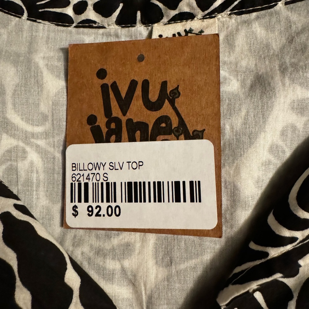 Ivy Jane Billowy Top Size Small New w/Tags - Picture 6 of 8